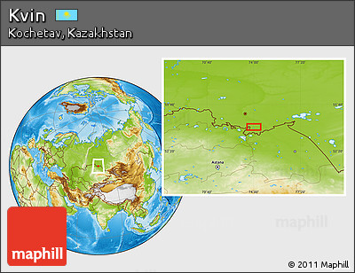 Physical Location Map of Kvin
