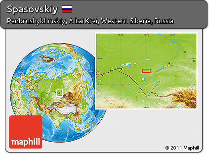 Physical Location Map of Spasovskiy