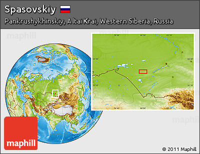 Physical Location Map of Spasovskiy