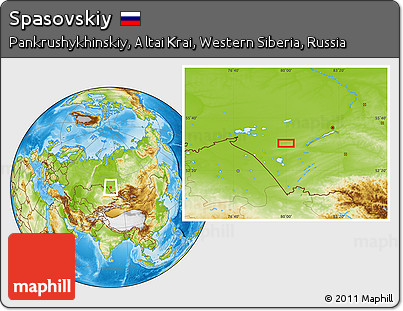 Physical Location Map of Spasovskiy
