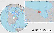 Gray Location Map of the area around 54° 3' 9" N, 82° 22' 30" W