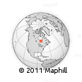 Outline Map of the Area around 54° 3' 9" N, 82° 22' 30" W, rectangular outline
