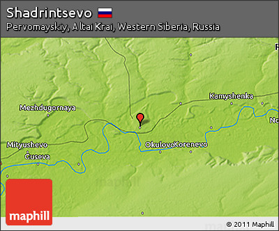 Physical 3D Map of Shadrintsevo