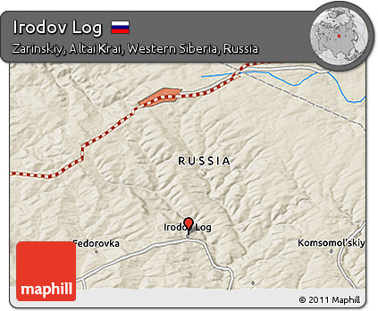 Shaded Relief 3D Map of Irodov Log