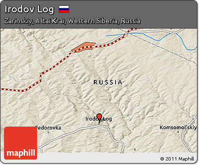 Shaded Relief 3D Map of Irodov Log