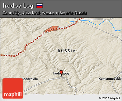 Shaded Relief 3D Map of Irodov Log