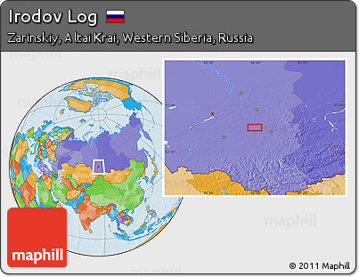 Political Location Map of Irodov Log