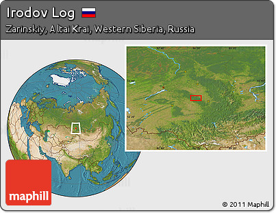 Satellite Location Map of Irodov Log