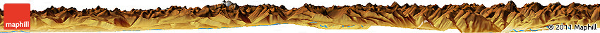 Physical Horizon Map of the Area around 54° 3' 9" N, 96° 7' 30" E