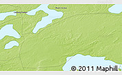 Physical 3D Map of the area around 54° 26' 3" N, 101° 4' 29" W
