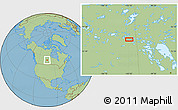 Savanna Style Location Map of the area around 54° 26' 3" N, 102° 46' 30" W