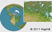 Satellite Location Map of the area around 54° 26' 3" N, 104° 28' 29" W
