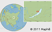 Savanna Style Location Map of the area around 54° 26' 3" N, 108° 1' 30" E