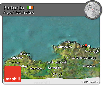 Satellite 3D Map of Porturlin