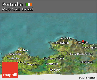 Satellite 3D Map of Porturlin