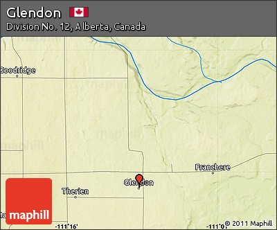 Physical Map of Glendon