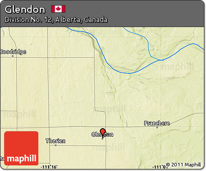 Physical Map of Glendon