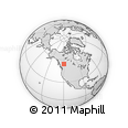 Outline Map of the Area around 54° 26' 3" N, 119° 46' 30" W, rectangular outline