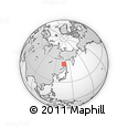 Outline Map of the Area around 54° 26' 3" N, 137° 46' 30" E, rectangular outline