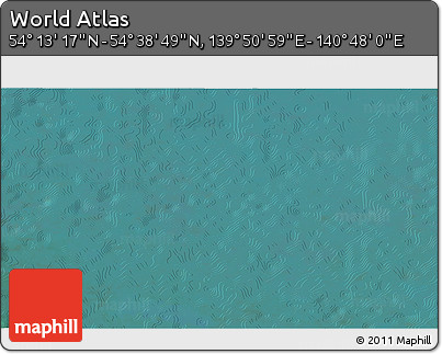 Satellite 3D Map of the Area around 54° 26' 3" N, 140° 19' 29" E
