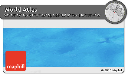 Political Panoramic Map of the Area around 54° 26' 3" N, 141° 1' 30" W