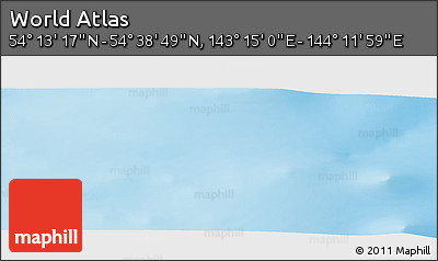 Physical Panoramic Map of the Area around 54° 26' 3" N, 143° 43' 29" E