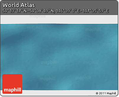 Satellite 3D Map of the Area around 54° 26' 3" N, 147° 7' 30" E