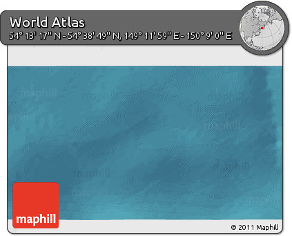 Satellite 3D Map of the Area around 54° 26' 3" N, 149° 40' 30" E