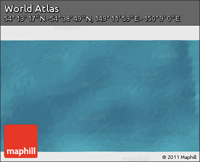 Satellite 3D Map of the Area around 54° 26' 3" N, 149° 40' 30" E