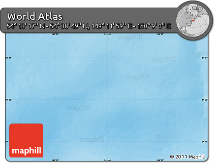 Physical Map of the Area around 54° 26' 3" N, 149° 40' 30" E