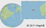 Savanna Style Location Map of the area around 54° 26' 3" N, 152° 13' 29" E