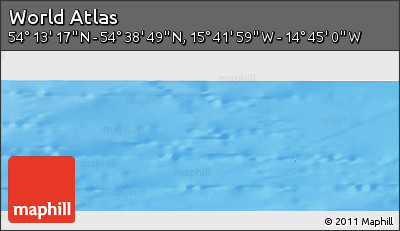 Physical Panoramic Map of the Area around 54° 26' 3" N, 15° 13' 29" W