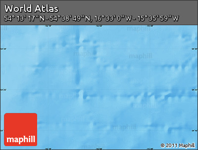 Physical Map of the Area around 54° 26' 3" N, 16° 4' 29" W