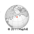 Outline Map of the Area around 54° 26' 3" N, 174° 19' 29" E, rectangular outline
