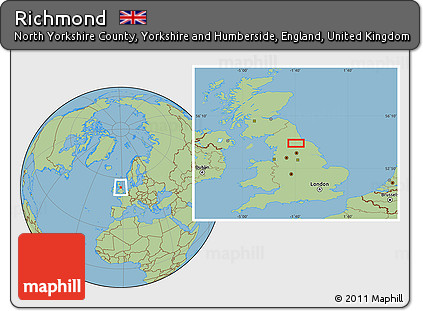 Savanna Style Location Map of Richmond