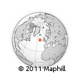 Outline Map of the Area around 54° 26' 3" N, 20° 19' 30" W, rectangular outline