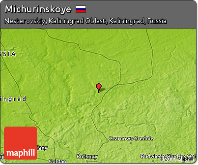 Physical 3D Map of Michurinskoye