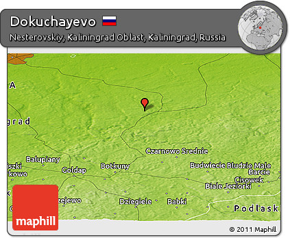 Physical Panoramic Map of Dokuchayevo