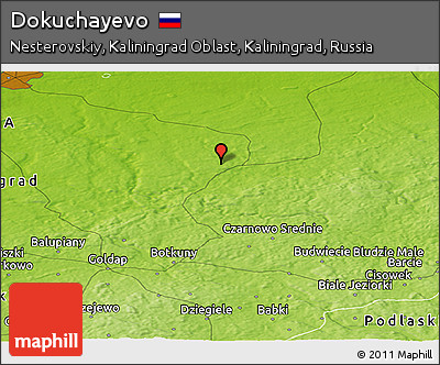 Physical Panoramic Map of Dokuchayevo
