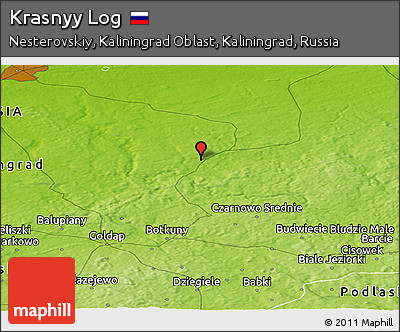 Physical Panoramic Map of Krasnyy Log