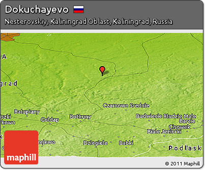 Physical Panoramic Map of Dokuchayevo