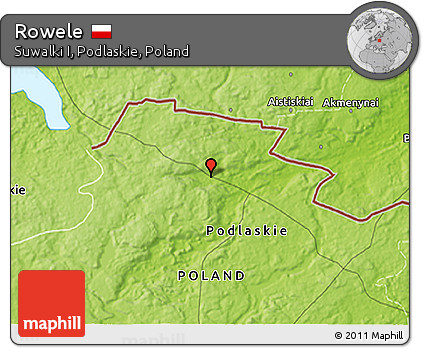 Physical 3D Map of Rowele