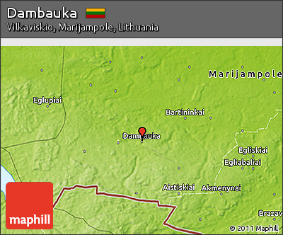 Physical 3D Map of Dambauka
