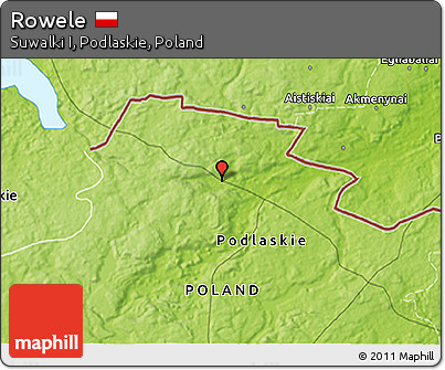 Physical 3D Map of Rowele