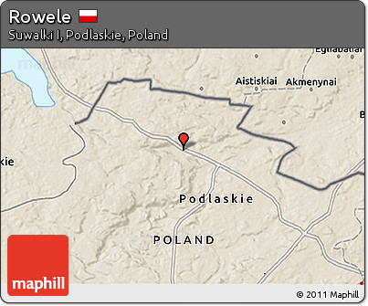 Shaded Relief 3D Map of Rowele