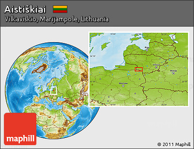 Physical Location Map of Aistiškiai