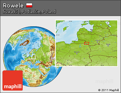 Physical Location Map of Rowele