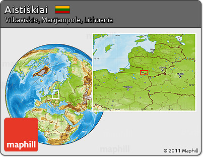 Physical Location Map of Aistiškiai