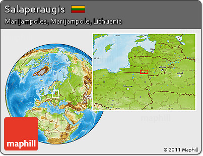 Physical Location Map of Salaperaugis