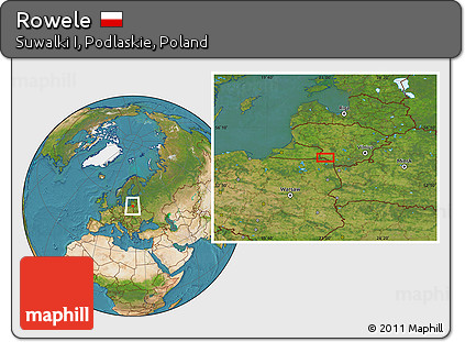 Satellite Location Map of Rowele